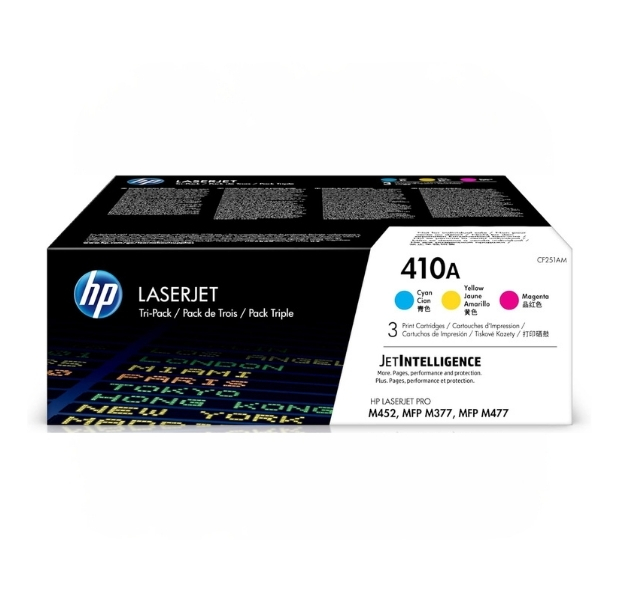 HP 410A (CF251AM) Cyan, Magenta & Yellow Original Toner